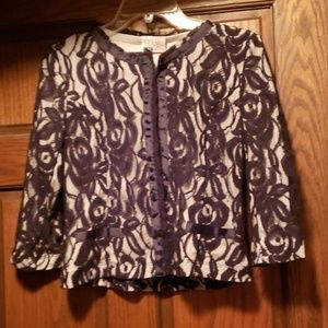 Love Hanger black lace overlay jacket.  Large